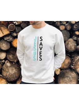 Jesus Saves Sweatshirt| Bold Aligned Design and Powerful Message