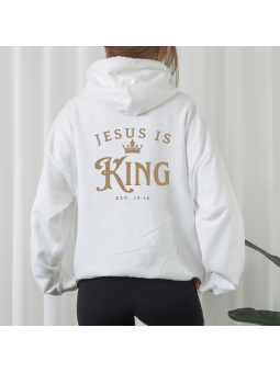 Jesus is King Hoodie | Powerful Quote from Revelation on the Back"