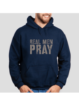 Hoodie "Real Men Pray" | Message Empoignant de Foi et de Force